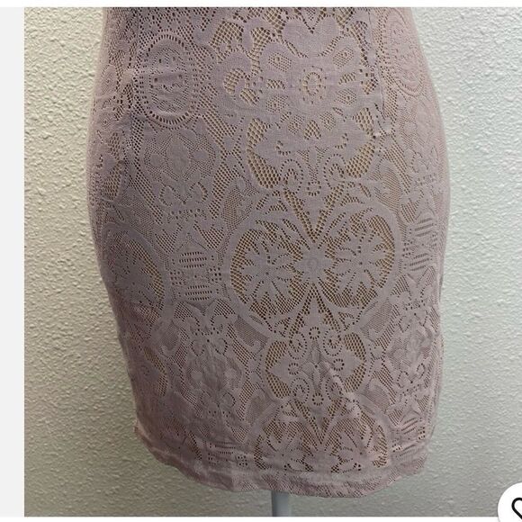 Dress the Population Leanne Pink Lace Mini Dress Women Size Small NWT Size XS - Picture 5 of 7